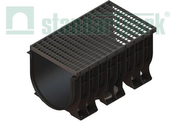 Лоток PolyMax ЛВ-50.60.56-ПП пластиковый с решеткой ячеистой оцинкованной (комплект) 08900121 Standartpark