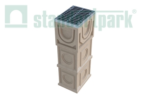 Дождеприёмный колодец секционный CompoMax DN300 полимербетонный Standartpark