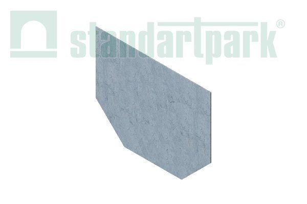 Заглушка стальная оцинкованная для бетонного лотка 4010 DN100 Standartpark