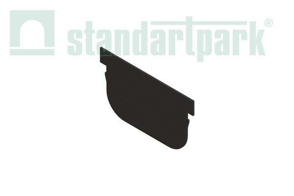 Заглушка торцевая S&#039;park 2 для лотка водоотводного пластикового на торец с пазами DN100 6821/2 Standartpark