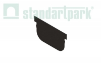 Заглушка торцевая S&#039;park 2 для лотка водоотводного пластикового на торец с пазами DN100 6821/2 Standartpark